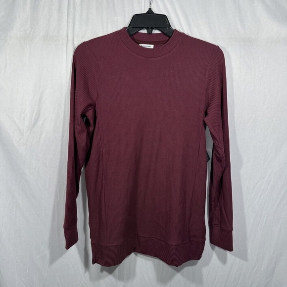 NWT‎ $78 TOMMY JOHN [ Women XS ] Brushed Rib Lounge Long Sleeve Tee Top - Picture 1 of 10